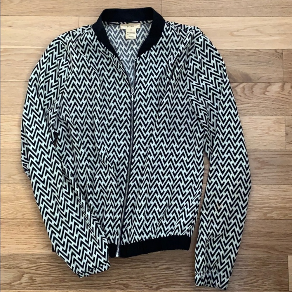 Black and white light jacket
